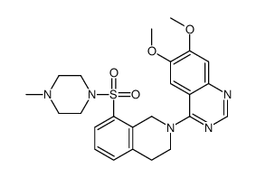 6,7-Dimethoxy-4-{8-[(4-methyl-1-piperazinyl)sulfonyl]-3,4-dihydro -2(1H)-isoquinolinyl}quinazoline Structure