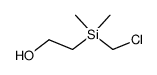 β-hydroxyethylchloromethyldimethylsilane结构式