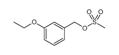 Benzenemethanol, 3-ethoxy-, 1-methanesulfonate Structure