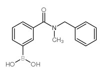 (3-(BENZYL(METHYL)CARBAMOYL)PHENYL)BORONIC ACID Structure