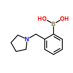 [2-(1-Pyrrolidinylmethyl)phenyl]boronic acid Structure