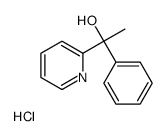 1-phenyl-1-pyridin-2-ylethanol,hydrochloride结构式