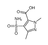2,5-dimethyl-4-sulfamoylpyrazole-3-carboxylic acid结构式