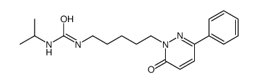 1-[5-(6-oxo-3-phenylpyridazin-1-yl)pentyl]-3-propan-2-ylurea结构式