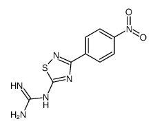 2-[3-(4-nitrophenyl)-1,2,4-thiadiazol-5-yl]guanidine Structure