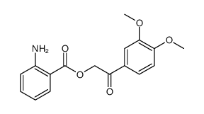 Ethanone, 2-[(2-aminobenzoyl)oxy]-1-(3,4-dimethoxyphenyl) Structure
