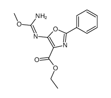 5-(2-Methyl-isoureido)-2-phenyl-oxazole-4-carboxylic acid ethyl ester Structure