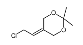 5-(2-chloroethylidene)-2,2-dimethyl-1,3-dioxane结构式