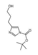 tert-Butyl 4-(3-hydroxypropyl)-1H-imidazole-1-carboxylate Structure