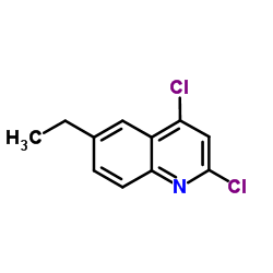 2,4-Dichloro-6-ethylquinoline structure