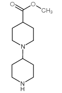1-(哌啶-4-基)哌啶-4-羧酸甲酯结构式