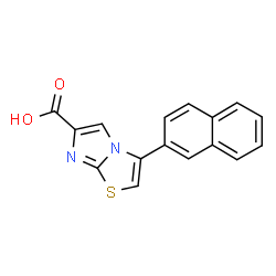 3-(2-NAPHTHALENYL)IMIDAZO[2,1-B]THIAZOLE-6-CARBOXYLIC ACID结构式