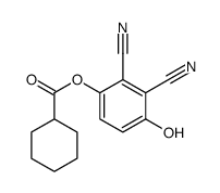 (2,3-dicyano-4-hydroxyphenyl) cyclohexanecarboxylate Structure