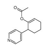 Acetic acid 6-pyridin-4-yl-cyclohex-1-enyl ester Structure