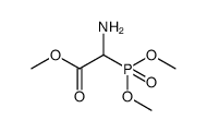 Acetic acid, amino(dimethoxyphosphinyl)-, methyl ester结构式
