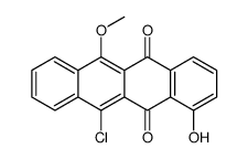 11-chloro-1-hydroxy-6-methoxytetracene-5,12-dione结构式