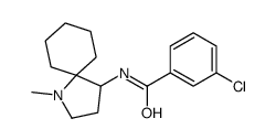 3-chloro-N-(1-methyl-1-azaspiro[4.5]decan-4-yl)benzamide Structure