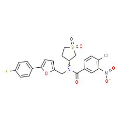 4-chloro-N-(1,1-dioxidotetrahydro-3-thienyl)-N-{[5-(4-fluorophenyl)-2-furyl]methyl}-3-nitrobenzamide picture