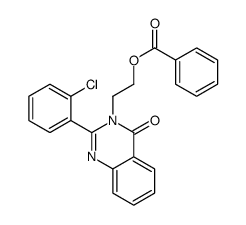 2-[2-(2-chlorophenyl)-4-oxoquinazolin-3-yl]ethyl benzoate Structure