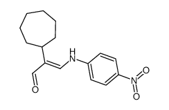 2-Cycloheptyl-3-(4-nitroanilino)-2-propenal结构式