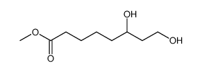 Octanoic acid, 6,8-dihydroxy-, methyl ester Structure