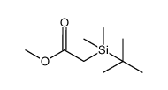 Acetic acid, 2-[(1,1-dimethylethyl)dimethylsilyl]-, methyl ester Structure