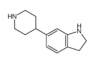 6-哌啶-4-基-2,3-二氢-1H-吲哚结构式