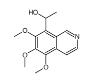 5,6,7-trimethoxy-α-methylisoquinoline-8-methanol Structure