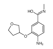 4-amino-N-methyl-3-(oxolan-3-yloxy)benzamide结构式