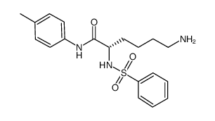 (s)-6-amino-2-benzenesulfonylamino-hexanoic acid p-tolylamide结构式