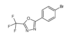2-(4-bromophenyl)-5-(trifluoromethyl)-1,3,4-oxadiazole结构式