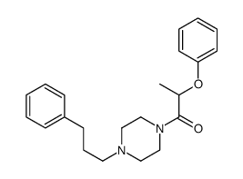2-phenoxy-1-[4-(3-phenylpropyl)piperazin-1-yl]propan-1-one Structure