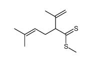 isopropenyl-2 methyl-5 hexene-4 dithioate de methyle结构式