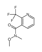 N-methoxy-N-methyl-2-(trifluoromethyl)pyridine-3-carboxamide结构式