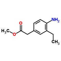Methyl (4-amino-3-ethylphenyl)acetate Structure