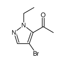 Ethanone, 1-(4-bromo-1-ethyl-1H-pyrazol-5-yl) Structure