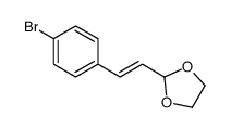 2-[2-(4-bromophenyl)ethenyl]-1,3-dioxolane Structure