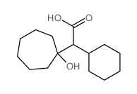 Cycloheptaneacetic acid, a-cyclohexyl-1-hydroxy- Structure