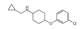 Cyclohexanamine, 4-(3-chlorophenoxy)-N-(cyclopropylmethyl)结构式