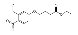 ethyl 4-((3-formyl-4-nitrophenyl)oxy)butyrate Structure