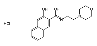 3-hydroxy-N-[2-(morpholino)ethyl]naphthalene-2-carboxamide hydrochloride结构式