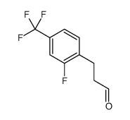 3-(2-氟-4-三氟甲基苯基)丙醛结构式