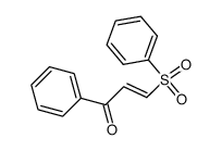 (E)-1-phenyl-3-(phenylsulfonyl)prop-2-en-1-one Structure