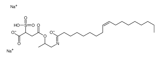 disodium (Z)-4-[1-methyl-2-[(1-oxooctadec-9-enyl)amino]ethyl] 2-sulphonatosuccinate结构式