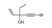 5-bromo-3-ethylpent-1-en-4-yn-3-ol Structure