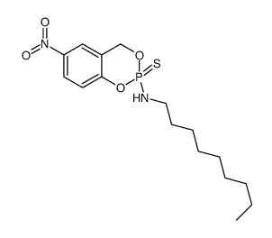 6-nitro-N-nonyl-2-sulfanylidene-4H-1,3,2λ5-benzodioxaphosphinin-2-amine Structure