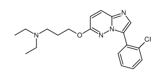 {3-[3-(2-chloro-phenyl)-imidazo[1,2-b]pyridazin-6-yloxy]-propyl}-diethyl-amine结构式