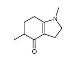 1,5-dimethyl-1,2,3,5,6,7-hexahydro-indol-4-one结构式