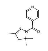 1-isonicotinoyl-3,5,5-trimethyl-4,5-dihydro-1H-pyrazole结构式