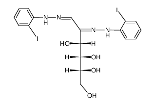 D-arabino-[2]hexosulose-bis-(2-iodo-phenylhydrazone)结构式